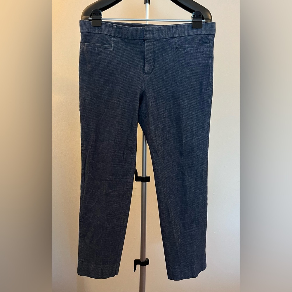 👖 Banana Republic Sloan Blue Cropped Pants